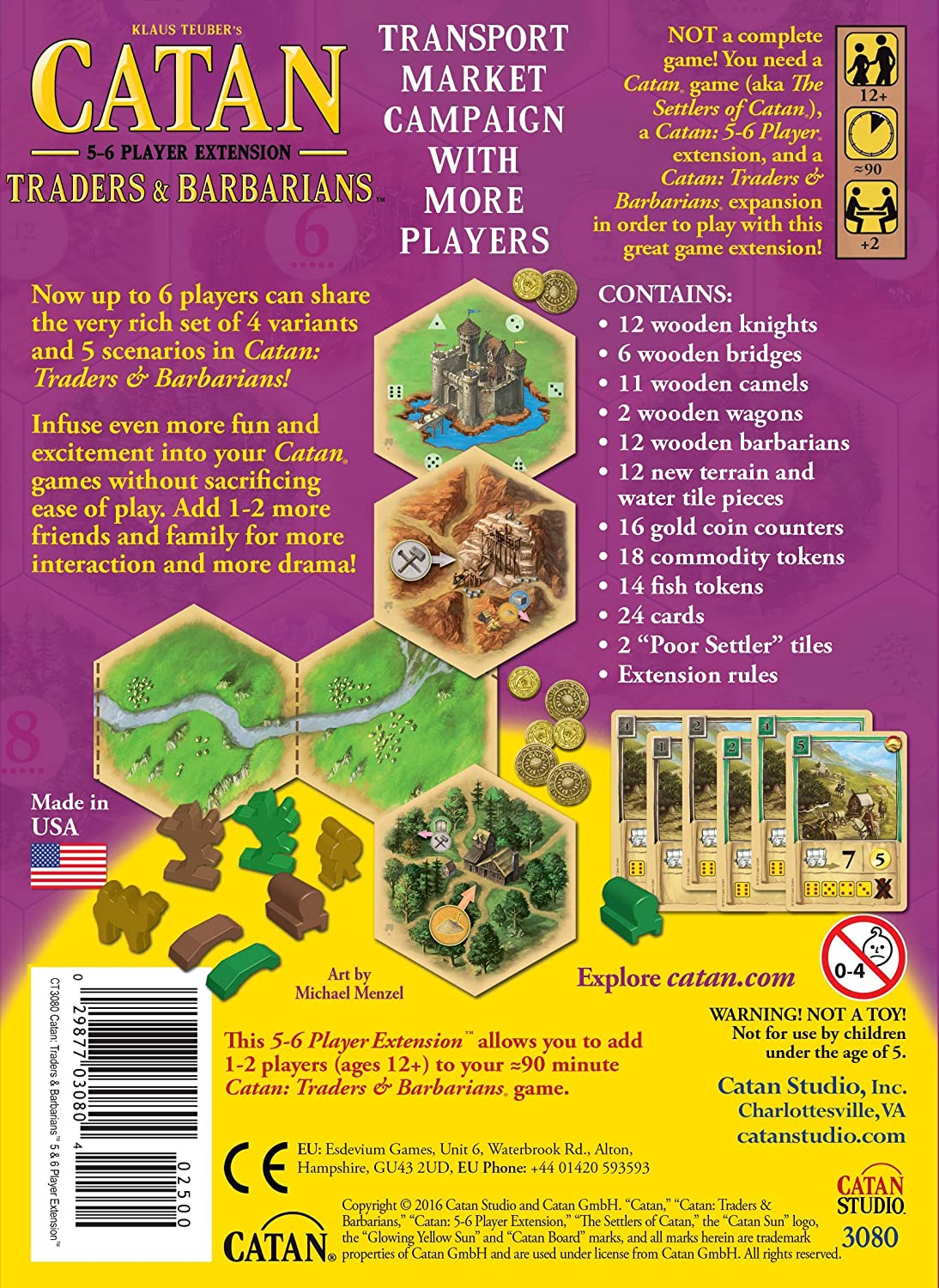 Catan : Traders and Barbarians 5-6 Player Extension